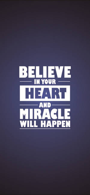 Miracles Motivational Iphone — iPhone 16e Picha ya Ukuta