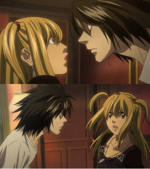 Misa Amane Na L wallpaper — Vivo X Fold3 Picha ya Ukuta