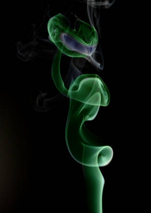 Mwendo wa kijani katika sura ya spiral wallpaper — Oppo Pad 5 Picha ya Ukuta