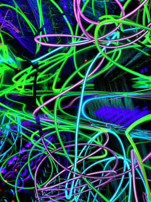 Mistari isiyo ya kawaida [wallpaper] — Neon Picha ya Ukuta