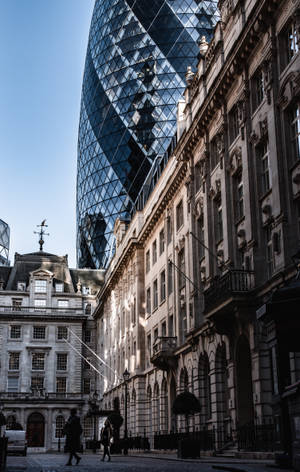Mitaa Chini ya The Gherkin — POCO Pad M1 Picha ya Ukuta