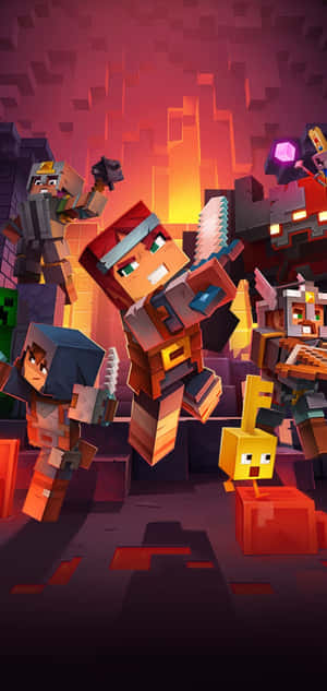 Picha ya Pixel 3 Minecraft — Vivo T5x Picha ya Ukuta
