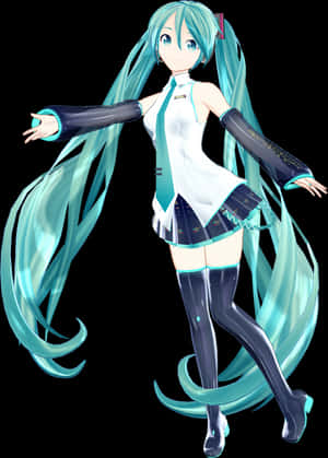 Miku Hatsune V3 Mmd H - Hatsune Miku Png, Png ya Uwazi