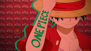 Mkoba wa One Piece kwa Kompyuta ya Meza na Muundo wa Nyama — One Piece desktop Picha ya Ukuta