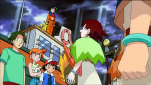Mkutano wa Pokemon 2000 — Wahusika wa Anime Picha ya Ukuta