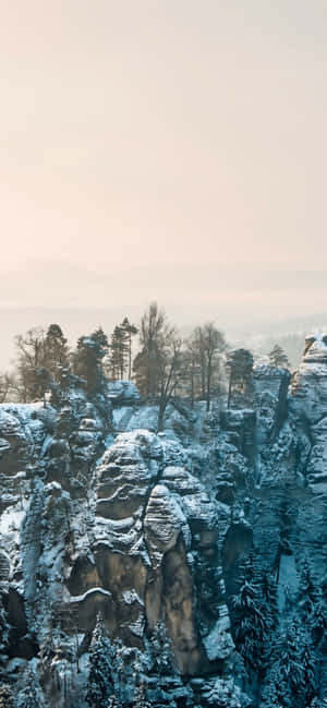 Iphone Xs Max Winter Background — Moto G17 Picha ya Ukuta