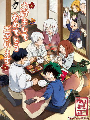 Mlo wa familia ya Todoroki na wafuasi wallpaper. — 3:4 Picha ya Ukuta