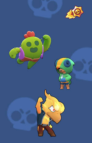 MOBA Characters Brawl Stars 4K — Infinix Xpad GT Picha ya Ukuta