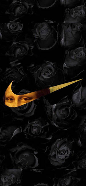 Picha ya simu ya Mona Lisa X Nike. — iPhone 14 Pro Picha ya Ukuta