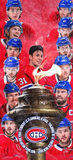 Montreal Canadiens Mchezaji Simu wallpaper. — iPhone 18 Picha ya Ukuta
