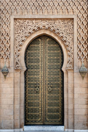 Moroccan Style Elegant Double Door — Xiaomi Pad 8 Picha ya Ukuta