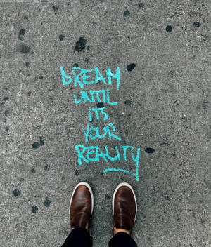 Motivational Dream Quote wallpaper — Galaxy Z Fold 6 Picha ya Ukuta