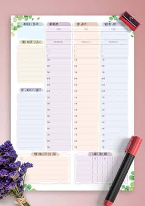 Planner Pictures — iPad Pro Picha ya Ukuta