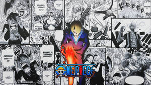 Mandhari ya Mpishi wa Kofia ya Majani Sanji Paneli ya Manga — Panel ya manga Picha ya Ukuta