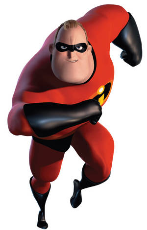 Mr. Incredible Running Pose Wallpaper — Galaxy Tab S10 Lite Picha ya Ukuta