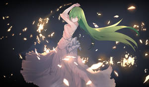 Tapeta mrembo wa Mwanamke wa Anime Anayechora