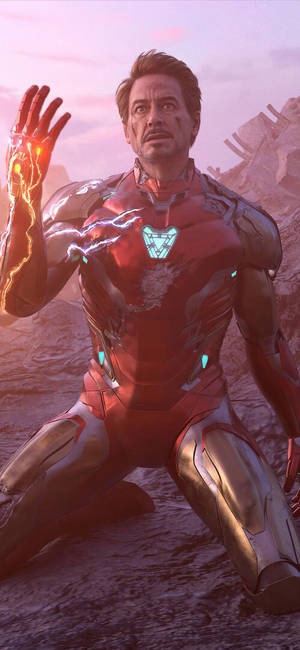 Mshinja Mkuu Iron Man Mwisho wa Endgame — Galaxy A57 Picha ya Ukuta