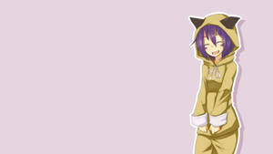 Picha ya mandharinyuma ya Msichana wa Anime Hoodie Merry — Mrembo wa anime mrembo Picha ya Ukuta