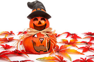 Msimu wa Halloween wa kuwa na kibuyu cha Jack o' lantern wallpaper. — Aesthetic ya Halloween ya kuwa mrembo Picha ya Ukuta