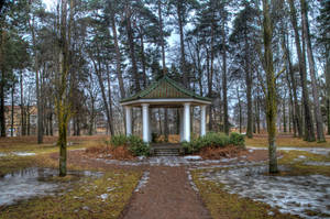 Wallpaper ya msimu wa spring park