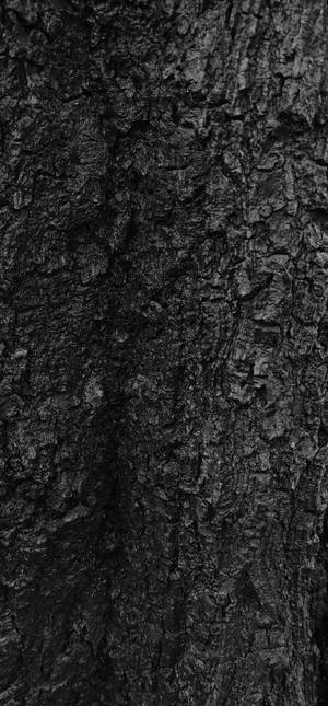 Black-Textured Tree Bark Wallpaper — 1320x2868 Picha ya Ukuta