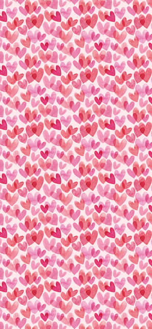 Pink Heart background — ZTE Blade A Picha ya Ukuta
