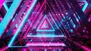 Muafaka wa Neon Purple wa Mfumo wa Triangular