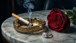 Sanaa ya sijasijali ya baddie yenye sigara — Baddie aesthetic Picha ya Ukuta