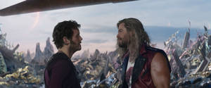 Muda wa kucheka wa Thor Love And Thunder wallpaper — Thor love and thunder Picha ya Ukuta