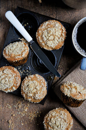 Muffins na oats wallpaper — 2:3 Picha ya Ukuta