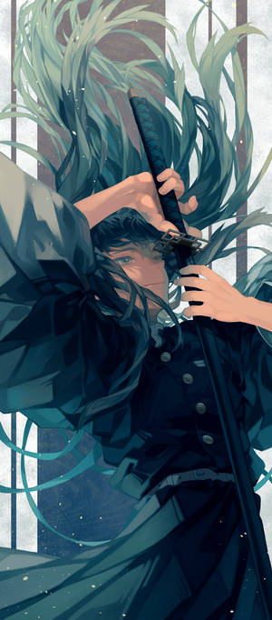 Muichiro Tokito Vertical Draw — Sony Xperia Picha ya Ukuta