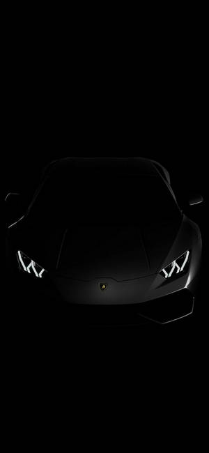 Black Apple iPhone Picha ya Mustang Car — iPhone 15 Pro Picha ya Ukuta