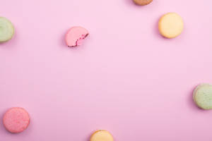 Muundo wa macaroons aesthetic wallpaper — Aesthetic mac Picha ya Ukuta