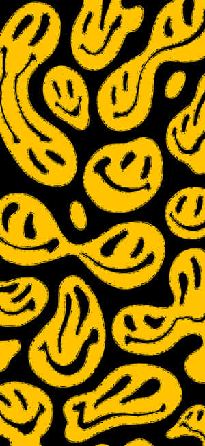 Black And Yellow Background — iPhone 17 Picha ya Ukuta