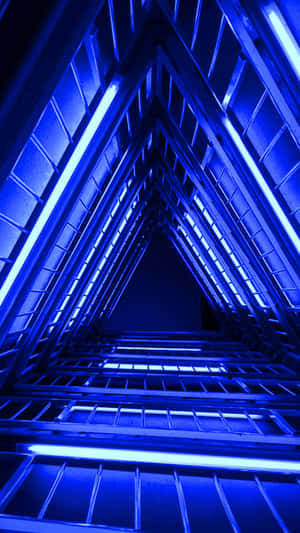 Mandharinyuma ya Bluu ya Neon — Samawi wa neon Picha ya Ukuta