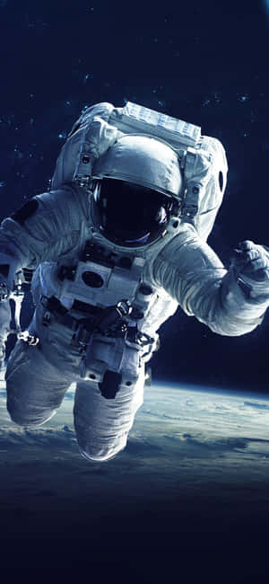 Astronaut Iphone — Xiaomi 17 Picha ya Ukuta