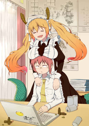 Miss Kobayashis Dragon Maid — Vivo Pad5e Picha ya Ukuta