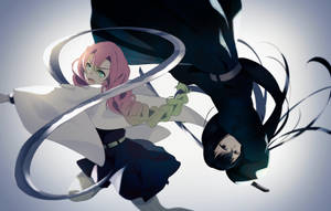 Mwanamke Mzuri wa Demon Slayer — Samurai wa jini Picha ya Ukuta