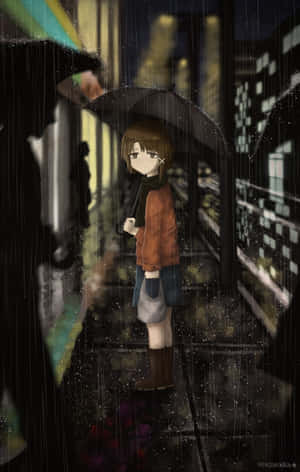 serial experiments lain — Pixel Tablet Picha ya Ukuta