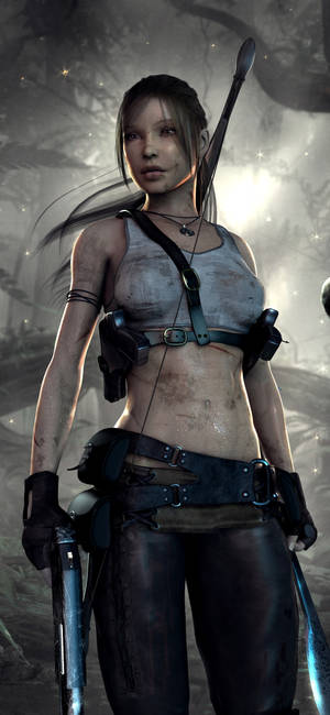 Lara Croft Iphone — ROG Phone 9 Pro Picha ya Ukuta