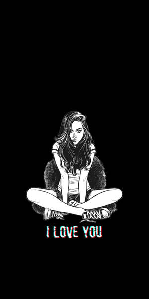Tapiti ya Mwanamke wa Emo Aesthetic — Emo aesthetic GIF Picha ya Ukuta