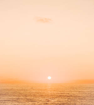 Aesthetic sunset in beige wallpaper — Vivo X Fold Picha ya Ukuta