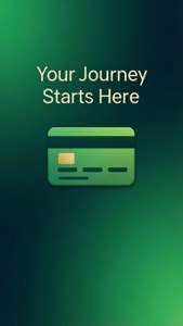 Tapeti ya typografia ya motisha na Green Card. — iPhone 5 Picha ya Ukuta