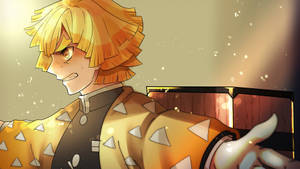 Mwenyeji wa Zenitsu wa Demon Slayer — Zenitsu wa kimetsu no yaiba Picha ya Ukuta