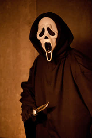 Mysterious Ghostface in Shadows — IQOO Pad5 Pro Picha ya Ukuta