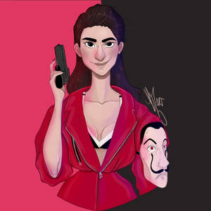 Anime Nairobi Money Heist wallpaper — Pixel Watch 3 Picha ya Ukuta