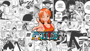 Nami Mwizi wa Paka Manga Panel wallpaper — Paka wa anime Picha ya Ukuta