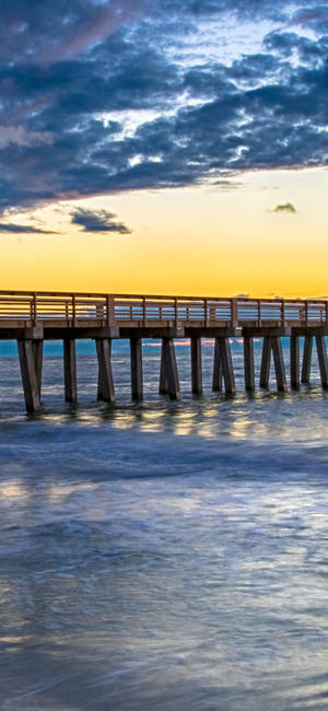 Naples beach pier wallpaper — iPhone 18 Picha ya Ukuta