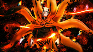Naruto Baryon Mode Mwanga wa Kufuatana — Naruto Baryon Mode Picha ya Ukuta