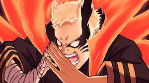 Naruto Baryon Mode Wakati wa Kukaribisha — Naruto Baryon Mode Picha ya Ukuta